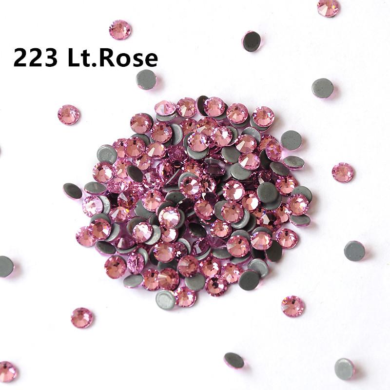 China Bulk Hot-fix Flat Back Rhinestones Bulk Crystal Glass Hotfix Rhinestones for Clothing Garment