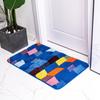 Double-Layer Plush Flocked Bath Mat Non-Slip Floor Rug Bedroom Entryway Bathroom Bohemian Style Washable
