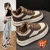 High-top Women's Shoes 2025 New Autumn and Winter Versatile Velvet Warm Cotton Shoes Platform Casual Sports Soft Leather Board Shoes Women