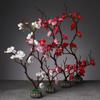 Japanese style plastic simulation flower Blossom Peach Blossom Ornament Sushi sashimi ornament Decorative artificial flowers-A