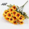 Lifelike Artificial Flowers for Home Decor Daisy Flowers, Realistic Plastic Floral Arrangements, Reusable Faux Flower Bouquet, Decorative Silk Wedding