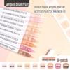 Misty Rain Blue Series Children's Liquid Acrylic Markers - New Colors for Drawing and Painting