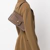 Coach Tabby 26 Druckknopfverschluss Polierte Textur Leder Handtasche Mittel Damenhandtaschen Dunkelbraun CH857-B4CBD