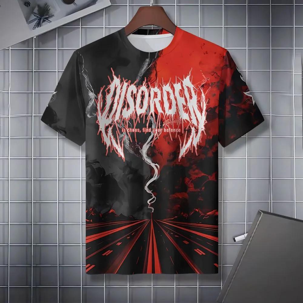 

T-shirt Men s Fashion Printing Crew Neck Short Sleeve Casual and Comfortable T-shirt Top Clothing 6XL