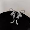 2024 Rhinestone Bow Earrings: Luxe, Niche Design for Women