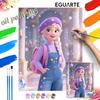 Ice Princess Oil Painting Hand Painting Coloring Painting Handmade Diy Home Decoration Gift