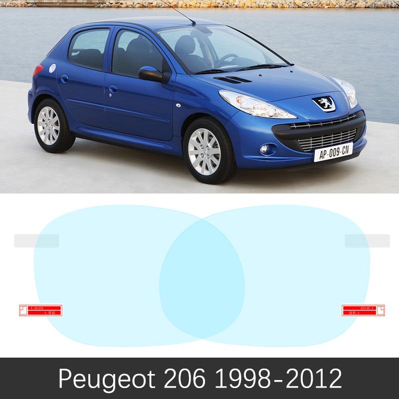For Peugeot 206 206+ 206cc 206sw CC SW 1998~2012 Full Cover Rainproof Anti Fog Film Rearview Mirror Accessories 2000 2005 2011
