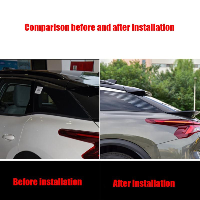 For Citroen C5X    Rear Window Car Decal Modification Special Elevated Allotment Side Window Glass Decorative Film
