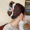 Large Xiaoxiangfeng Plush Grab Clip French Retro Hairpin Back Head Disc Shark Hair Accessories