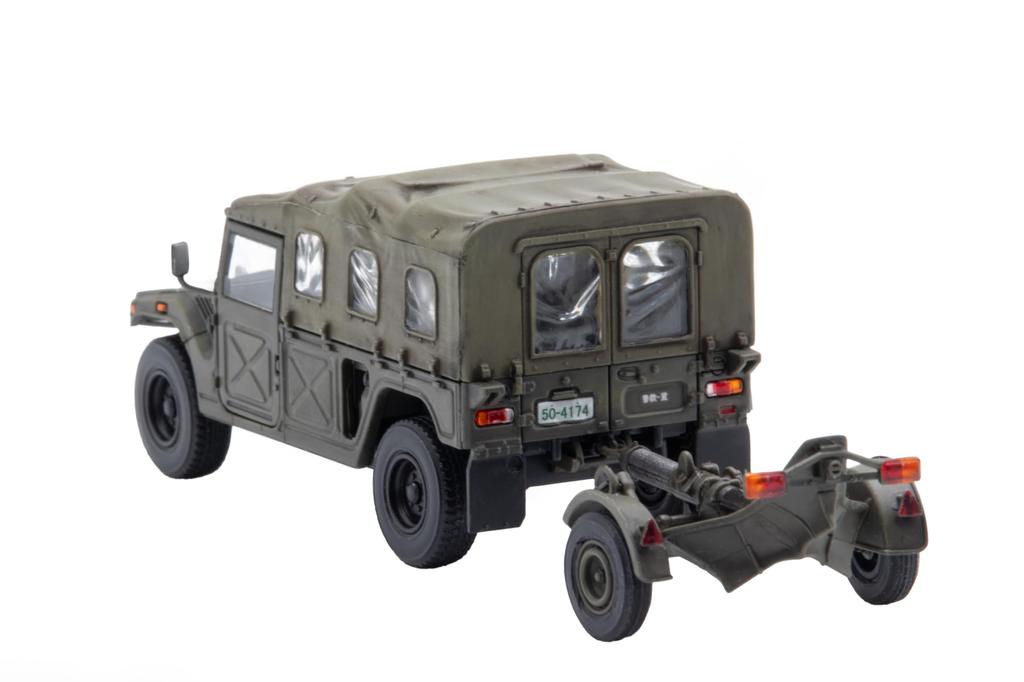 Military Series Japan Ground Force Heavy Mortar Towing Vehicle 120mm Mortar RT vehicles 2 guns 1/72 No.20 EX-2 Self-Defense / (2 / included)