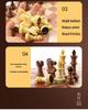 AIA UB Magnetic Wood Grain Plastic Chess Set - Portable Folding Board for Competition and Training, Available In Small and Large Sizes