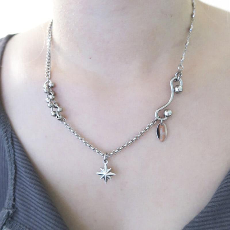 821WEBSERVICE Spark Piece Chain Necklace