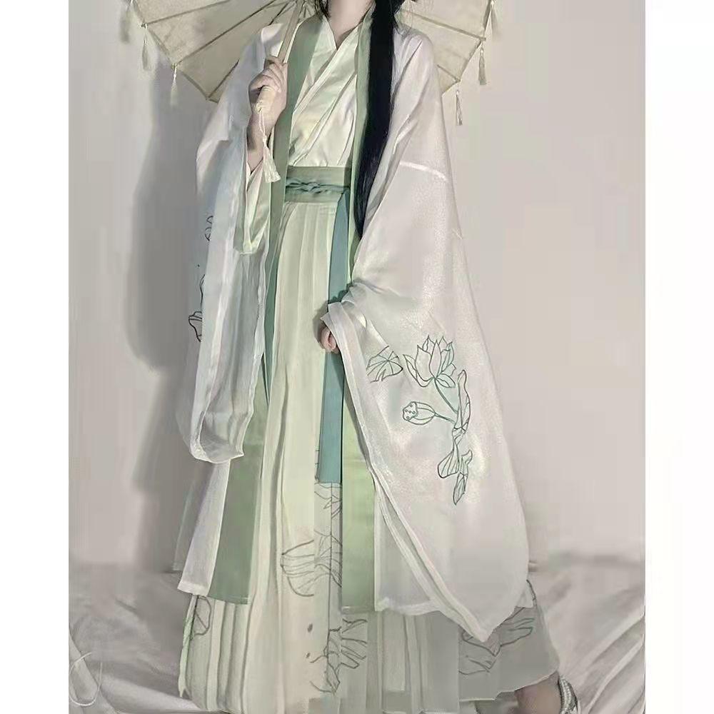 Chinese Original Hanfu  Daily Suit of Wei and Jin Dynasties Style
