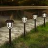 SCSYV 10 Pack Solar Lights Outdoor Decorative, Solar Pathway Lights Outdoor, Solar Powered Garden Yard Lights for Walkway Sidewalk Driveway.