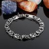 KALEN Punk Fine Jewelry Fashion Bracelets Men Multiple Style Chain Stainless Steel Skull Links Bracelet