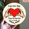 Metal Wall Art Poster Dad Gift from Daughter Son Father Love