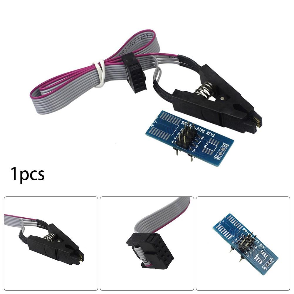 1Sets CH341A SOP8 To DIP8 Test Burning Cclip For SOIC8 SOP8 Chip IC Adapter