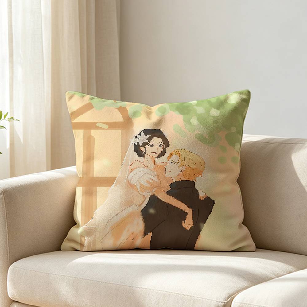 LOVE K-Kit and L-Lili Customizable Square Cushion Cover Double Sided Print Pillow Case