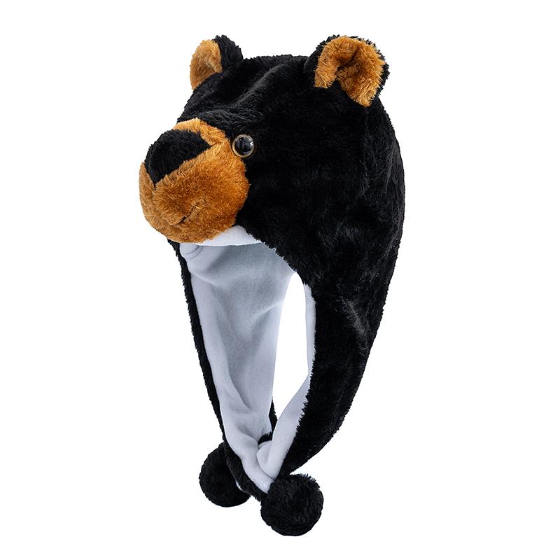 New Style Unisex Funny 3D Animal Style Decorative Hat Mischievous Couple Cap For Man Women Plush Winter Lovely Family Hat