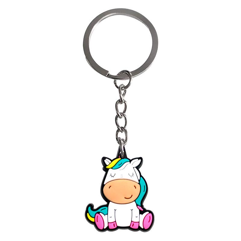 Adorable Unicorn Cartoon Keychain - DIY Backpack Pendant & Bag Charm, Hot Selling