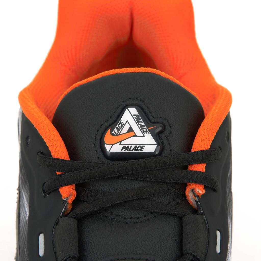 Palace x Nike Air Max DN8 Nero Arancione Sicurezza Sneakers da Uomo Grigio Particellare IB4181-001