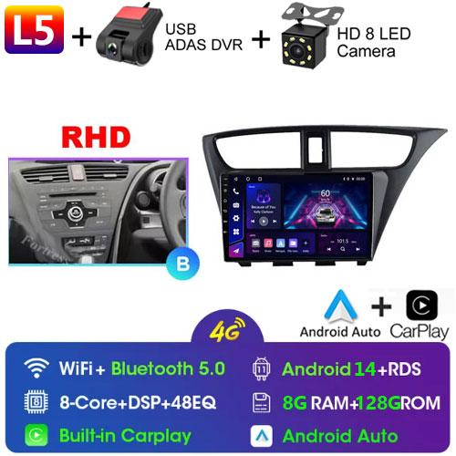 Fortress For Honda CIVIC Hatchback 2012 - 2017 Car Radio Android Multimedia Video Player Navigation GPS Stereo HU No 2 Din 2din