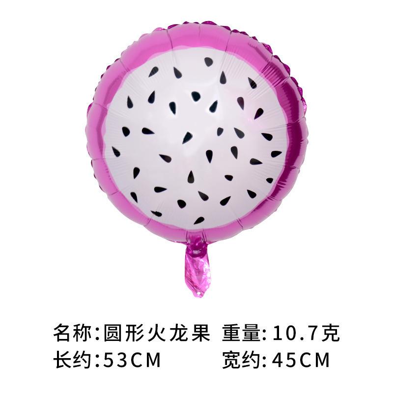 

18 Inch Fruit Aluminum Film Balloon Fruit Vegetable Corn Balloon Children Non-Toxic Baby Leggings Helium Floating Air Balloon 18 inch dragon fruit
