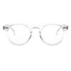 Aloeyewear [ALOXROUNZ] AR7003A C3 Vintage Frame Round Clear Transparent Horn-rimmed Glasses