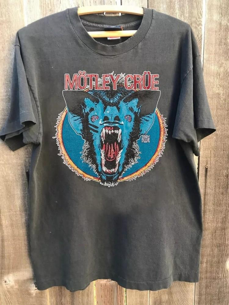Mötley Crüe Every Mothers Nightmare Charcoal T shirt Rare Design 90s S-5XL Unisex T-Shirt L