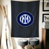 Inter Milan Logo Wallpaper Threepiece Set 1 Duvet Cover 2 Pillowcase Without Core Soft And Comfortable Bedding Set Christmas Birthday Gift
