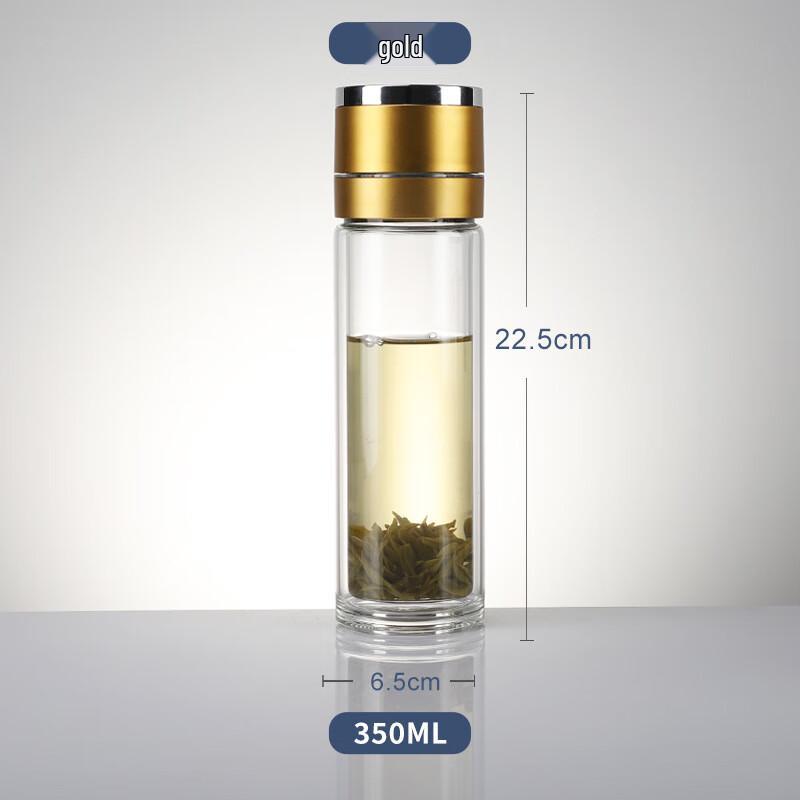 Shangqi Portable Double Wall Glass Tea Separation Bottle