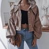 Y2K Vintage Jacket Women Autumn Winter Coat Fashion Casual Elegant Loose Short Balloon Sleeves High Street Amercian Jackets