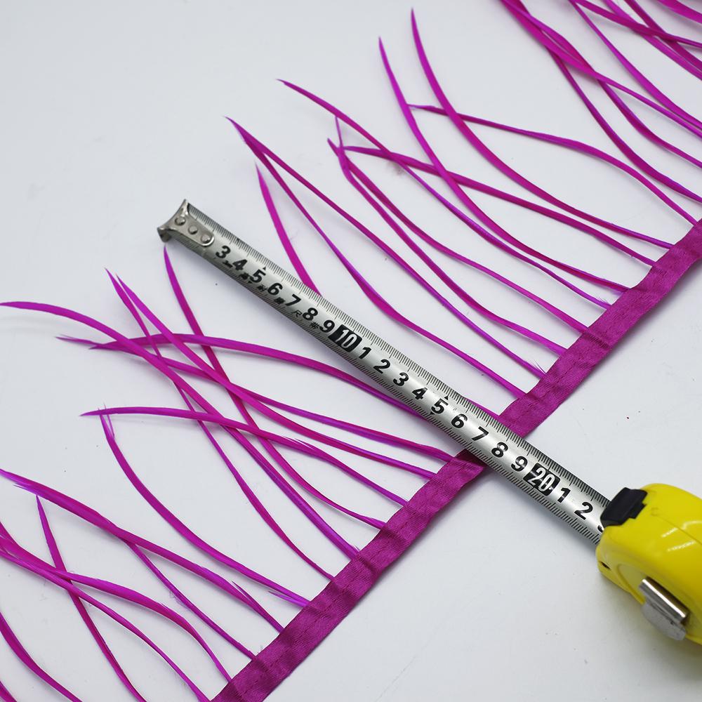 FeatherNew Arrival Feather Trim Goose Feather Trim 15-20cm Goose Biots Feathers Fringe Ribbon Dress Skrit Jewelry Making Accessories