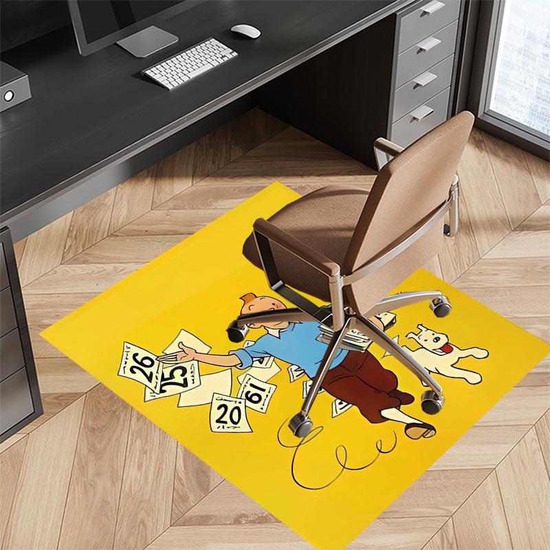 The Adventures of Tintin2 Printed Absorbent Washable Carpet, Non-Slip Bathroom Mats, Kitchen Rugs, Yoga Mat,Living Room Entrance, Camping Picnic Rugs