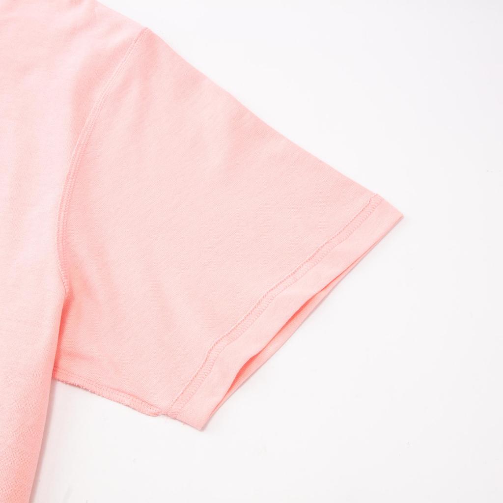 Puma Pivot Simple Soft Comfortable Solid Color Round Neck Pullover Short Sleeve T-Shirt Men Tops Peach-Pink 623058-03