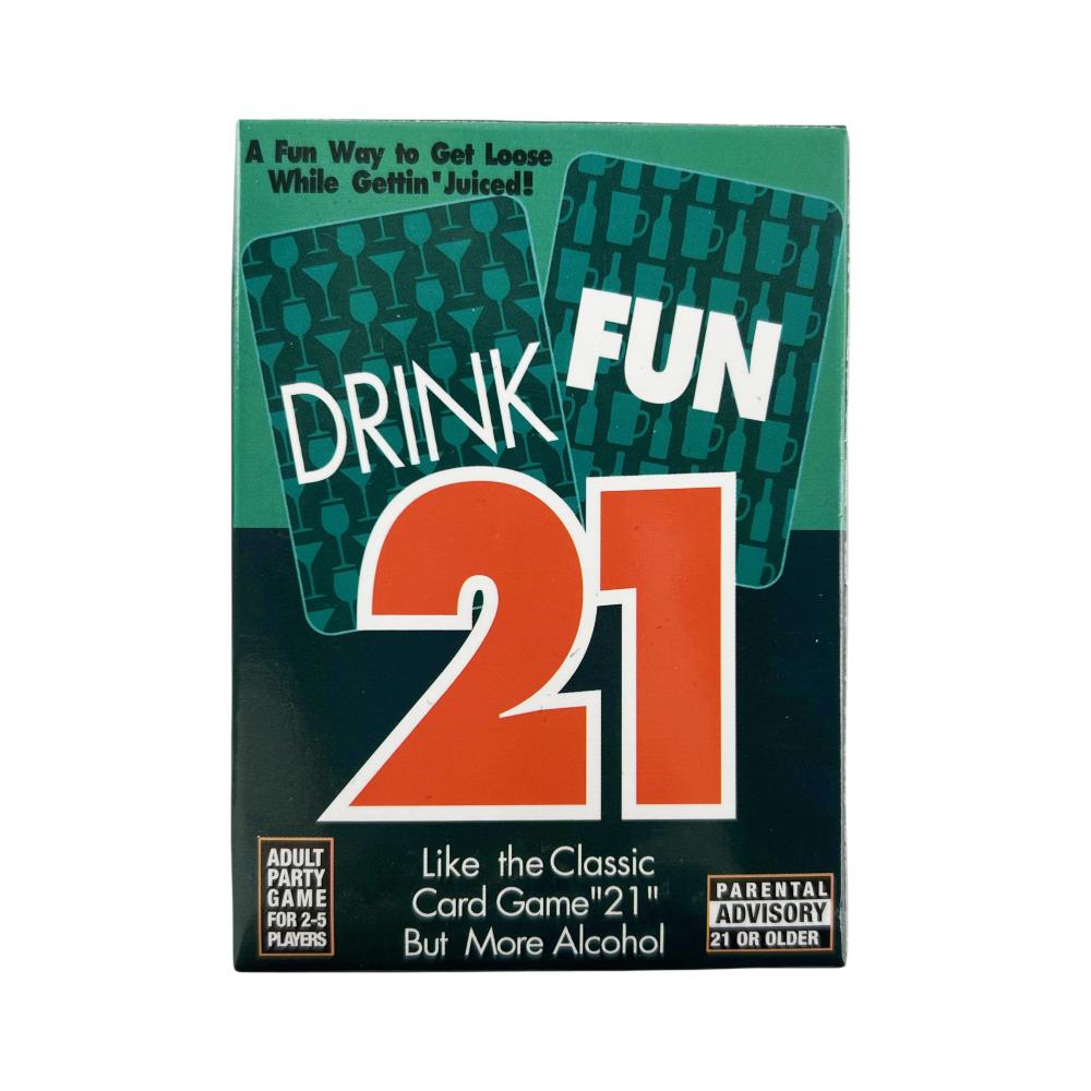 Drink Fun 21 Card Game A Hilarious Drinking Card Game Like The Classic Card Game 21 But More Alcohol 56 Pcs Cards