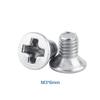 100pcs Bag Flat Head SS304 Machine Countersunk Screw   Fastener Repair Tool Accessory M3*4