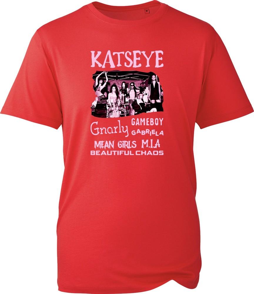 Katseye Unisex T Shirt Beautiful Chaos Gnarly Gameboy Tour Concert Black Tee Top S