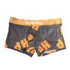 Men's Boxer Briefs with Wide Waistband Mid-rise Patchwork Color Letter Print U-convex Shorts Breathable Sport Panties