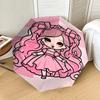 1pc Pink Princess Pattern Umbrella Design Automatic Opening and Closing Umbrella, High-quality Travel Umbrella,  c1128274