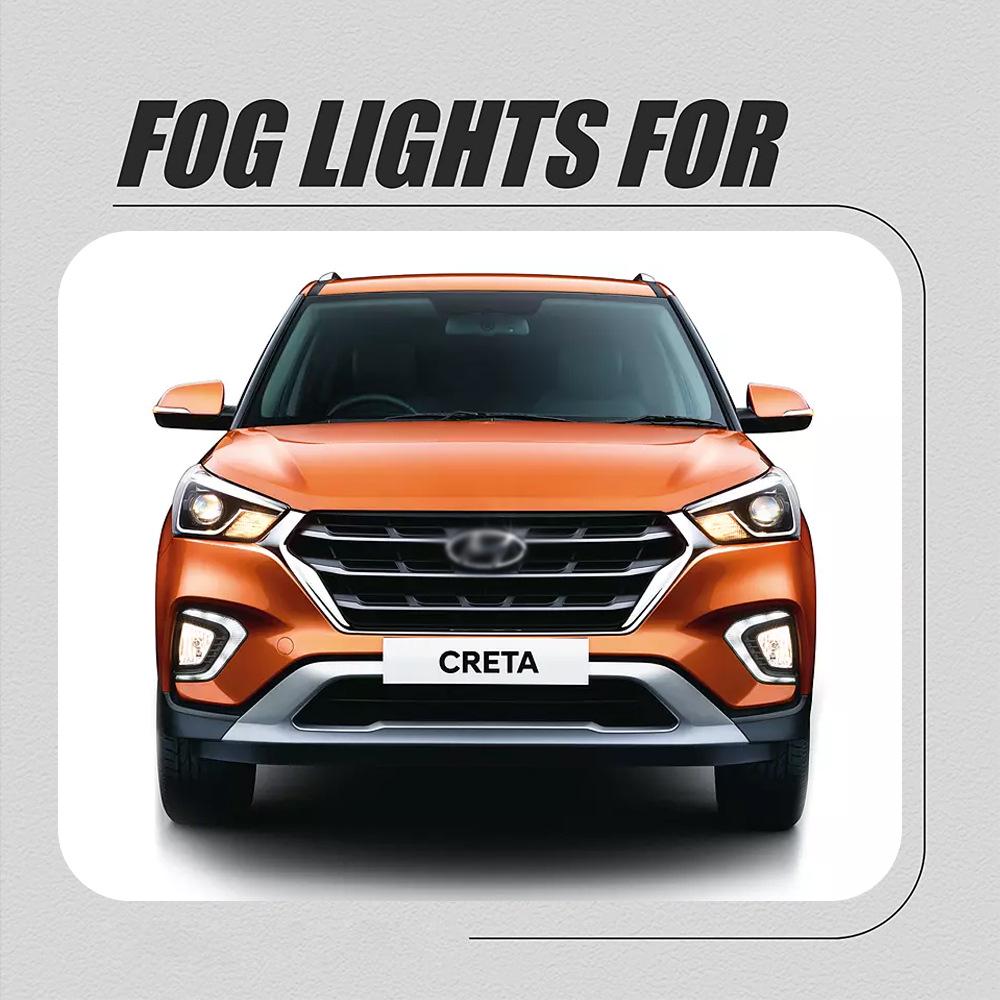 Compatible Fog Light Assembly for Modern ix25/Creta 2017-2020 Models