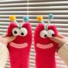 Ugly Cute Funny Socks Women's Medium Tube Socks Autumn and Winter Floor Sleeping Socks Coral Fleece Home Hair Fluffy Cute Warm