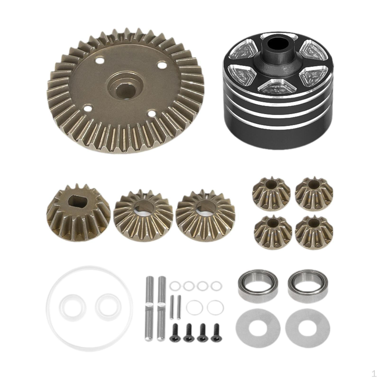 

Alloy Components for RC Car Gear and Differential Case in 1/10 TT-02 Vehicles чорний