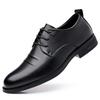 Fashion Men's Casual Oxford Shoes New Arrival Office Party Footwear Lace-Up Leather Outdoor Flats Wedding Formal Dress Business Shoes