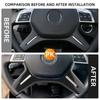 Pour Mercedes Benz Classe C E M ML GL GLS G W204 W212 W166 W463, autocollant de garniture de panneau de volant, accessoires intérieurs