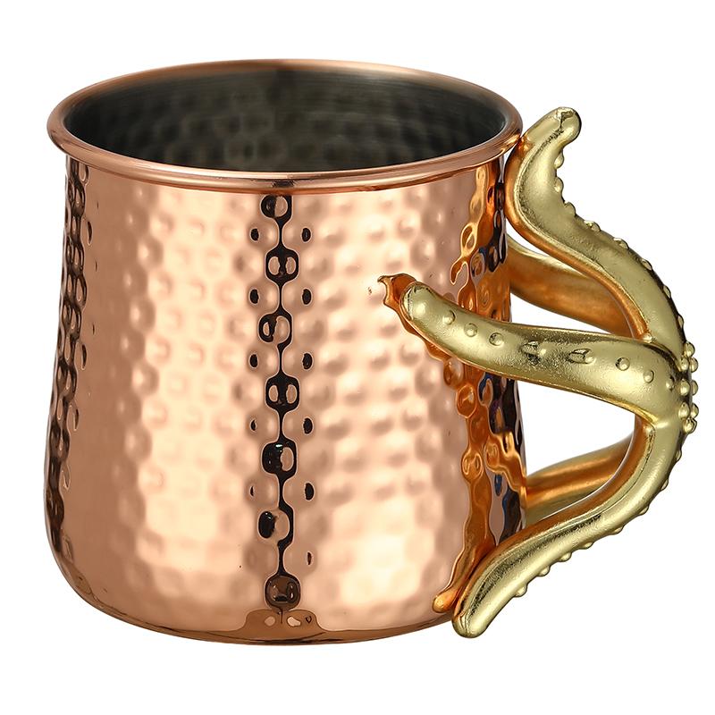 

Stainless steel Moscow Mule mug Beer Cup with Starfish Handle Design 500ml