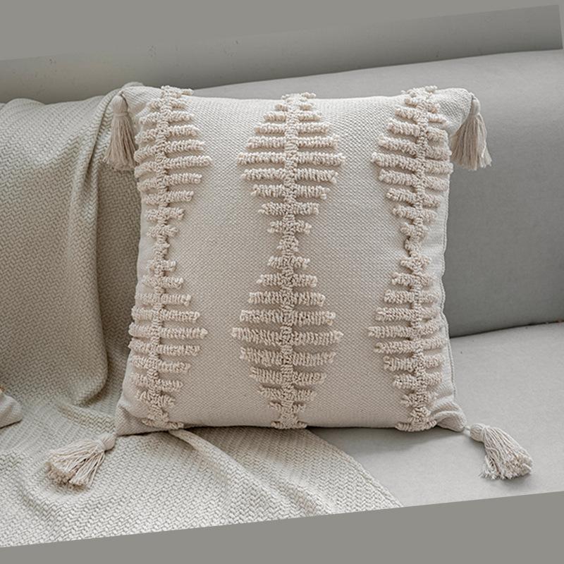 Nordisch Ins Indisch Böhmisch Marokkanischer Stil Off-white Kissenbezug Kissen Neu Bettkissen
