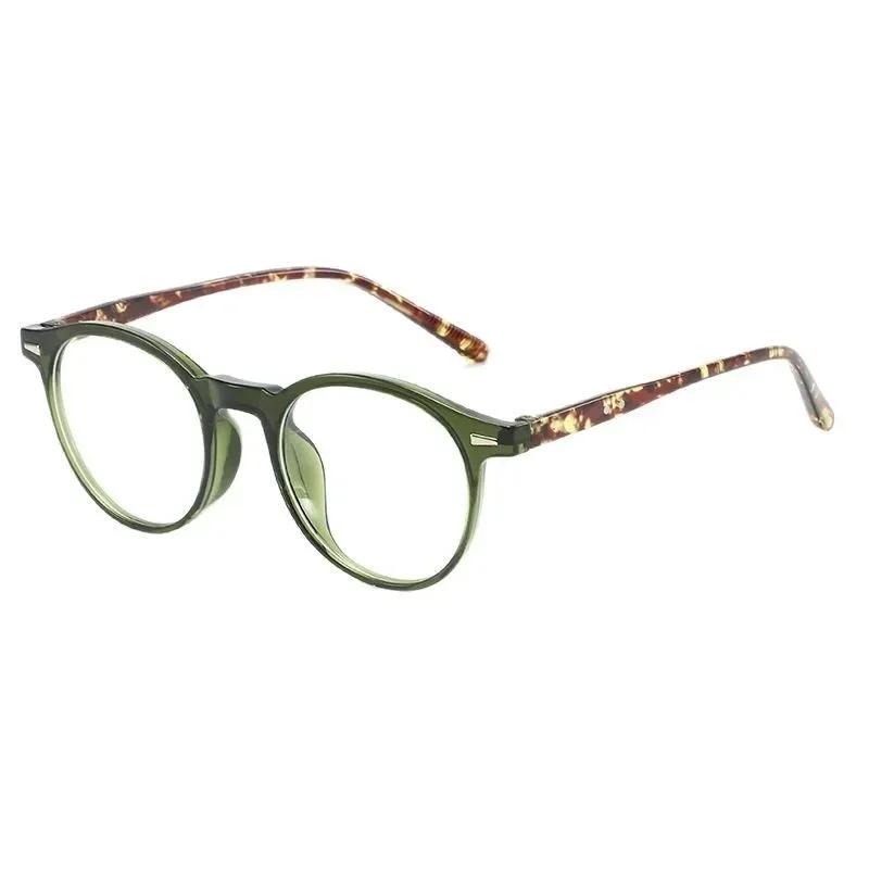 Casual Small Round Frame Plain Glasses Ultralight Optical Spectacle Eyeglasses For Men Women Trendy Fashion Plain Glasses
