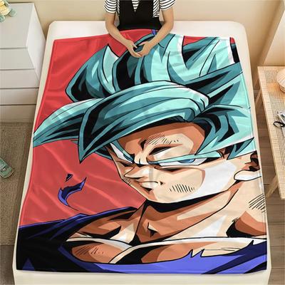 Dragon Ball Character Poster Print Flannel Blanket,High Quality Comfortable for All Seasons,Home Decor,Warmth and Comfort,Perfect for Christmas Gifts