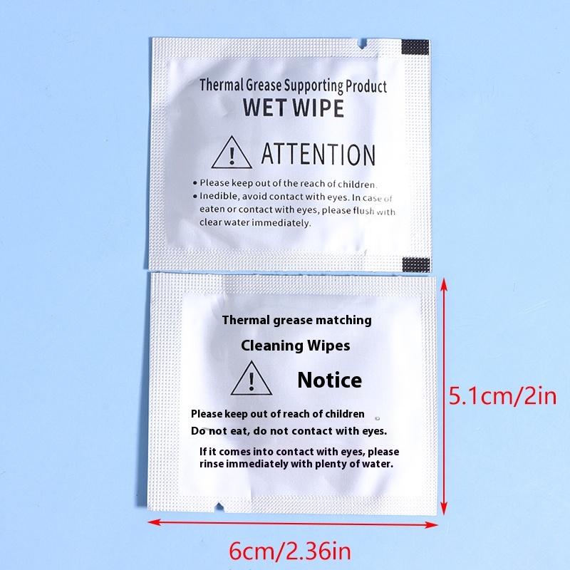 10/20 Bucăți Remover Pastă Termică Fără Impurități Șervețele Curățare Pastă Termică Pentru Radiator CPU GPU Pastă Termică